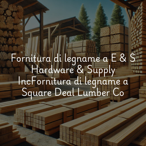 Fornitura di legname a