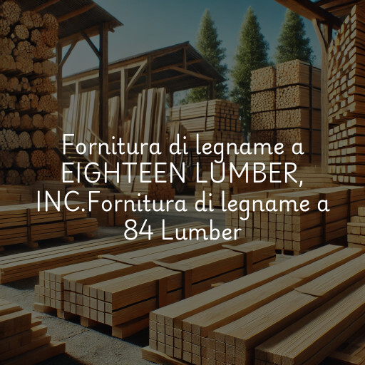 Fornitura di legname a