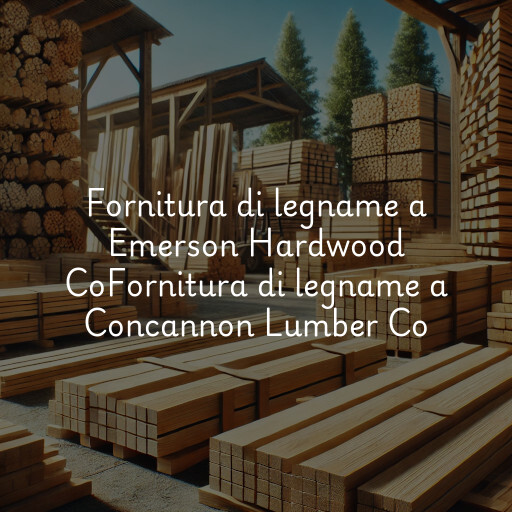 Fornitura di legname a