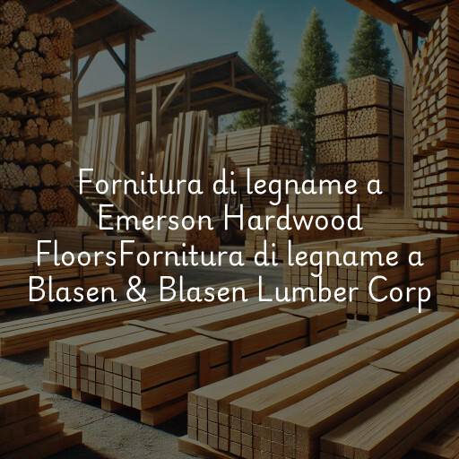 Fornitura di legname a