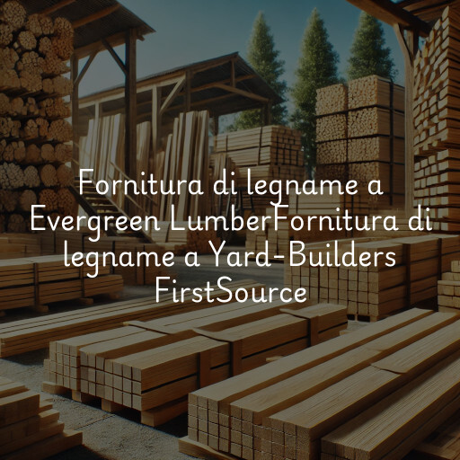 Fornitura di legname a
