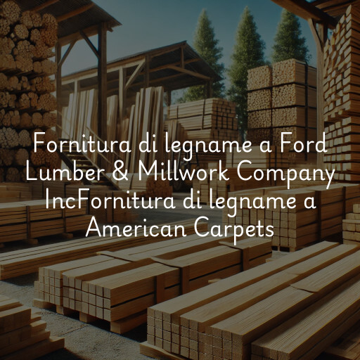 Fornitura di legname a