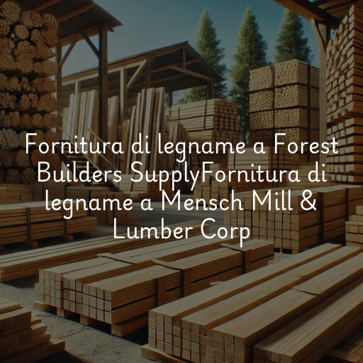 Fornitura di legname a