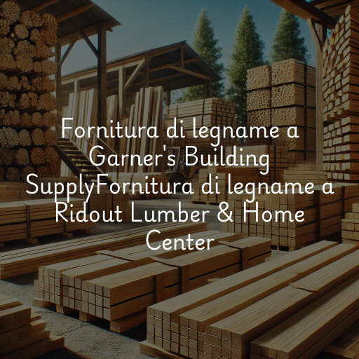 Fornitura di legname a