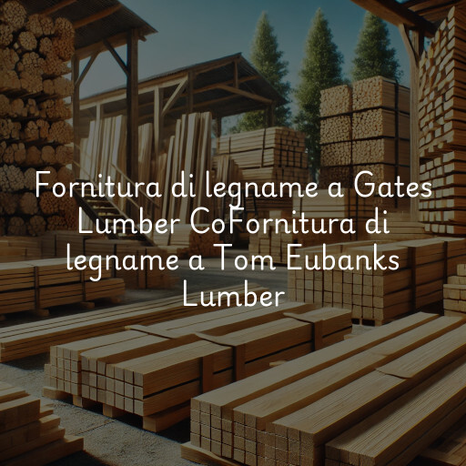 Fornitura di legname a