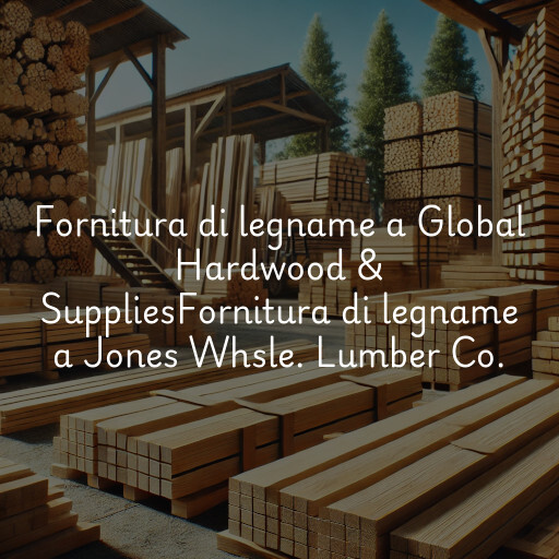 Fornitura di legname a