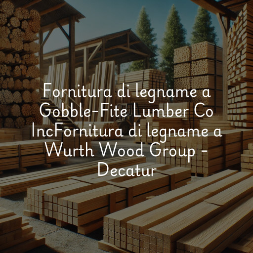 Fornitura di legname a