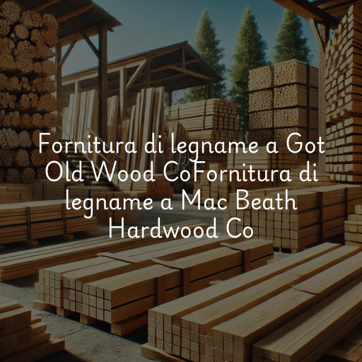 Fornitura di legname a