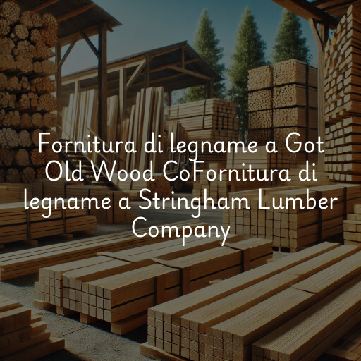 Fornitura di legname a