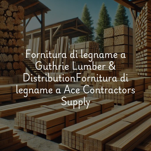 Fornitura di legname a