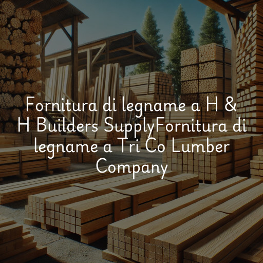 Fornitura di legname a