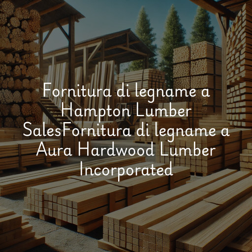 Fornitura di legname a