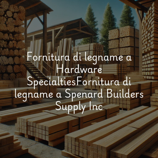 Fornitura di legname a