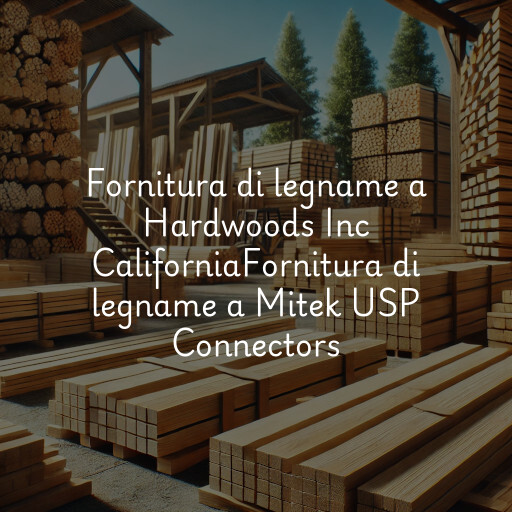 Fornitura di legname a