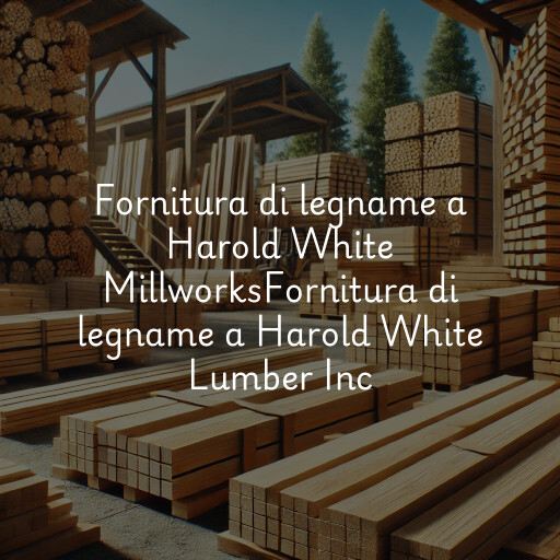 Fornitura di legname a