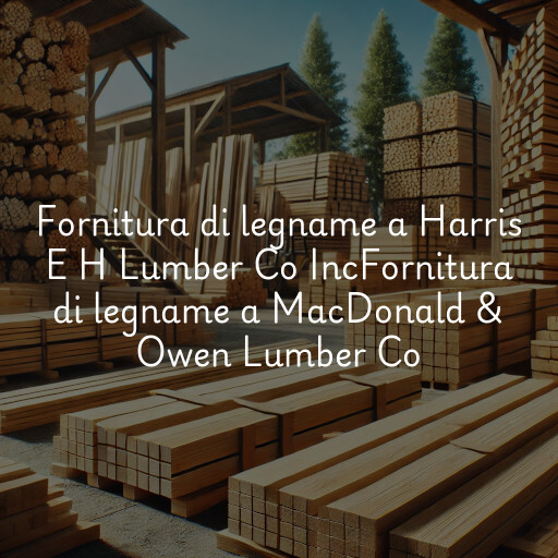 Fornitura di legname a