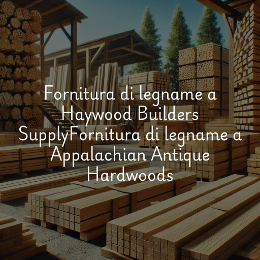 Fornitura di legname a