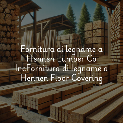 Fornitura di legname a