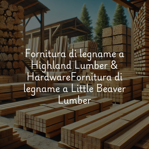 Fornitura di legname a