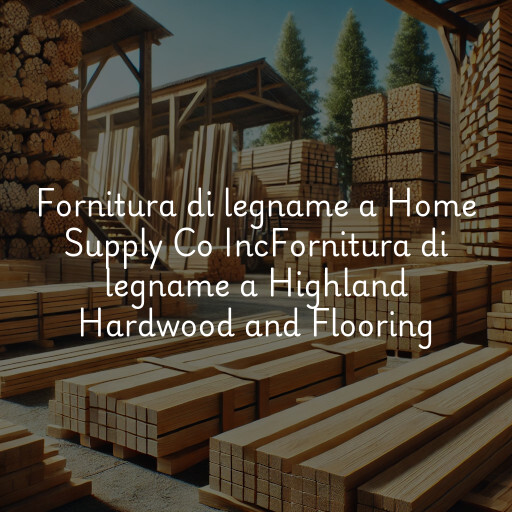 Fornitura di legname a
