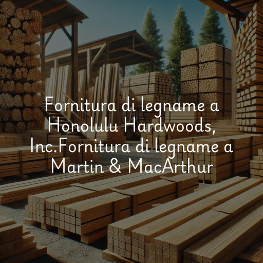 Fornitura di legname a
