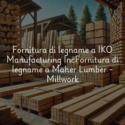 Fornitura di legname a
