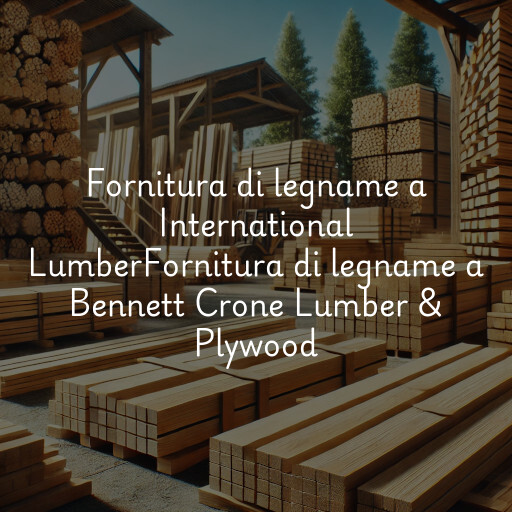Fornitura di legname a