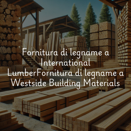 Fornitura di legname a