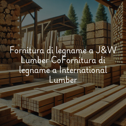 Fornitura di legname a
