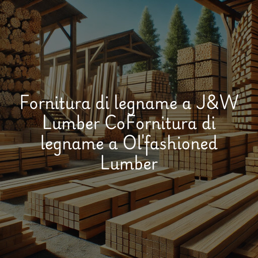 Fornitura di legname a