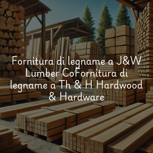 Fornitura di legname a