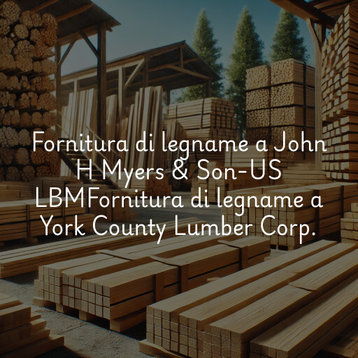 Fornitura di legname a