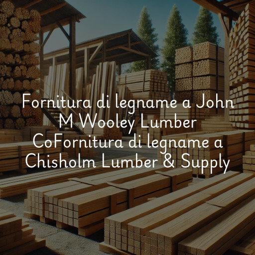 Fornitura di legname a