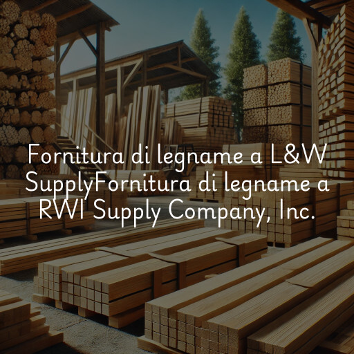 Fornitura di legname a