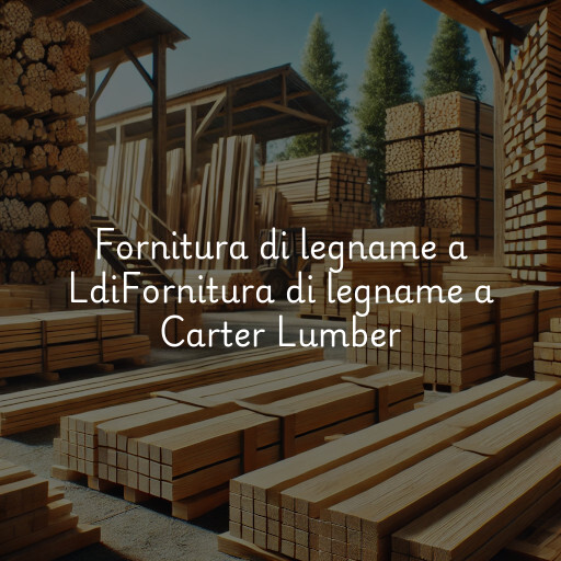 Fornitura di legname a