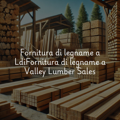 Fornitura di legname a