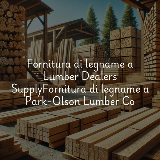 Fornitura di legname a