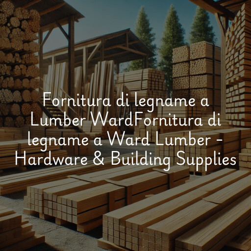 Fornitura di legname a