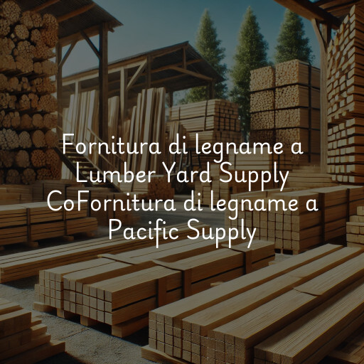 Fornitura di legname a