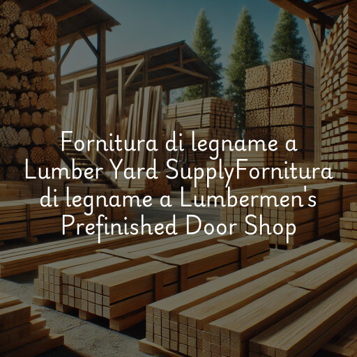 Fornitura di legname a