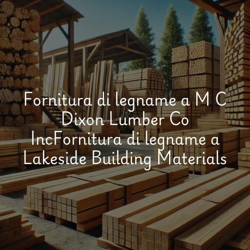 Fornitura di legname a