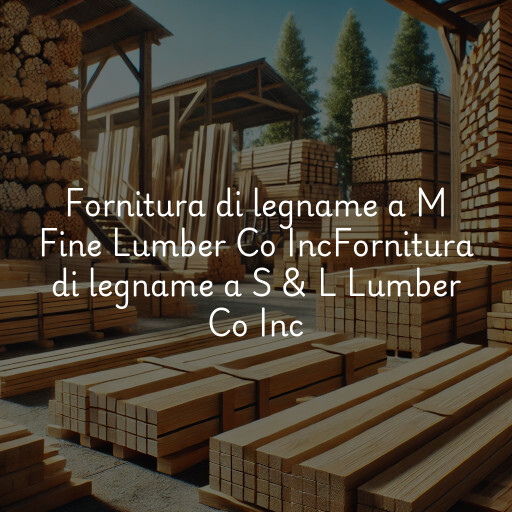 Fornitura di legname a