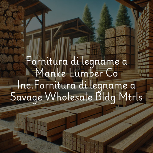 Fornitura di legname a