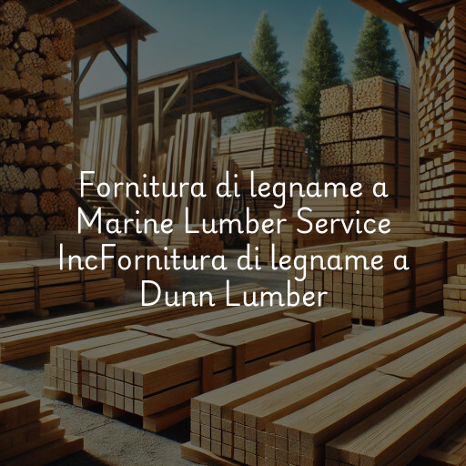 Fornitura di legname a