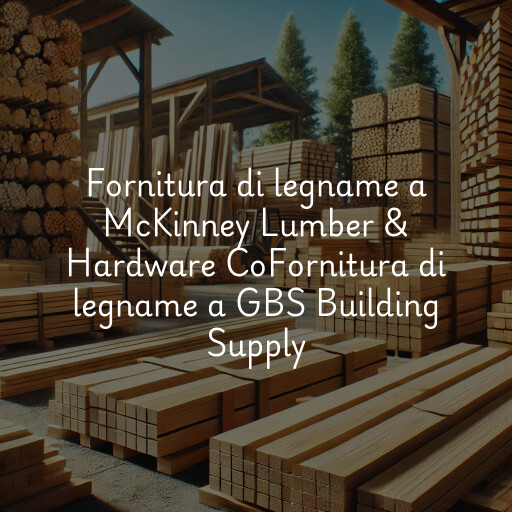 Fornitura di legname a