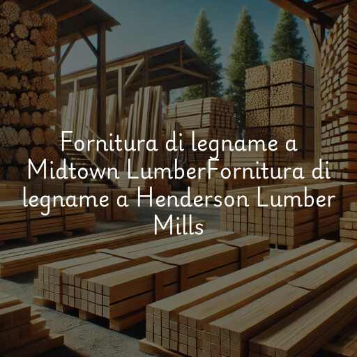 Fornitura di legname a