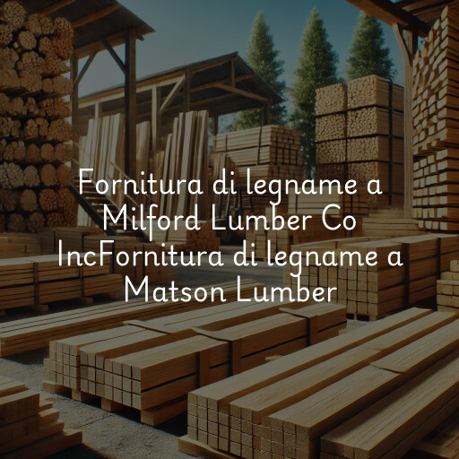 Fornitura di legname a