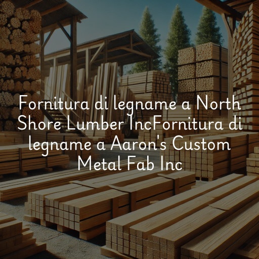 Fornitura di legname a