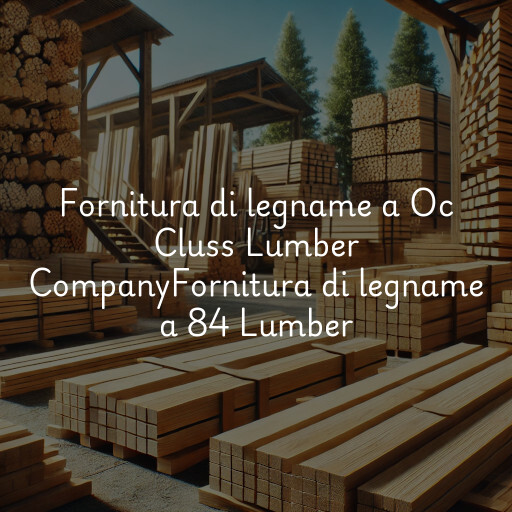 Fornitura di legname a