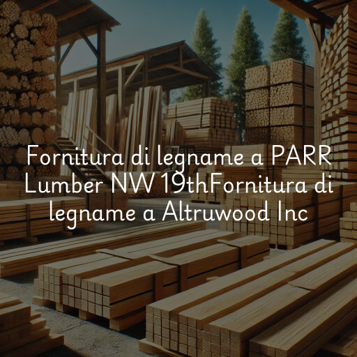 Fornitura di legname a